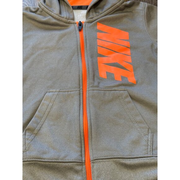 NIKE TODDLER BOYS BUNDLE 2 FULL ZIP JACKET HOODED SIZE 4 BLACK GRAY - Picture 3 of 9